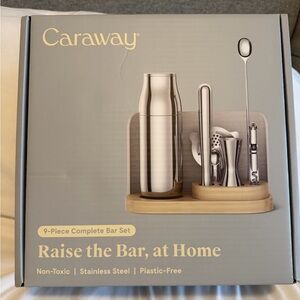 Caraway 9-Piece Stainless Steel Bar Set • Non-Toxic • Dishwasher Safe